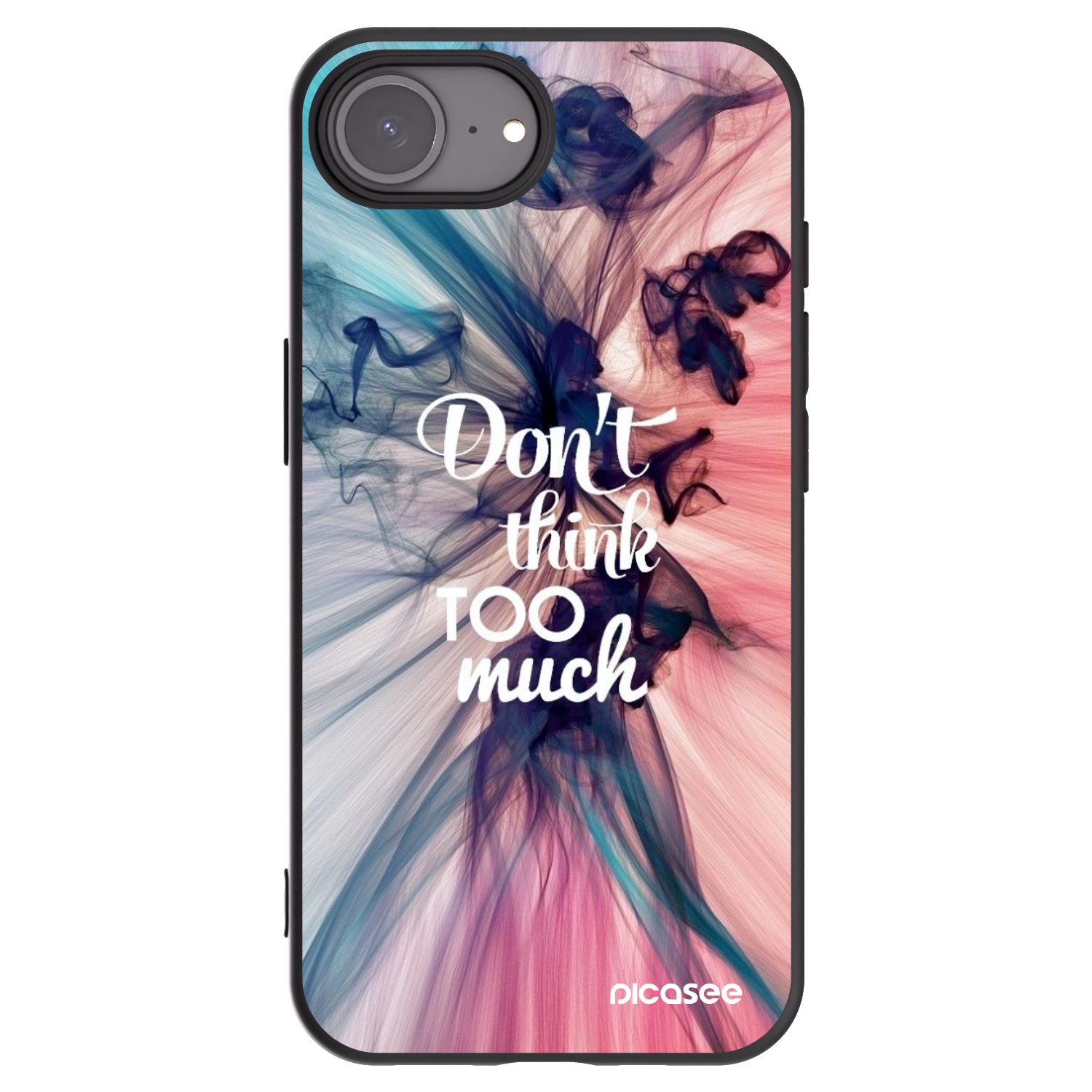 Picasee silikónový čierny obal pre Apple iPhone 16e - Nemysli toľko
