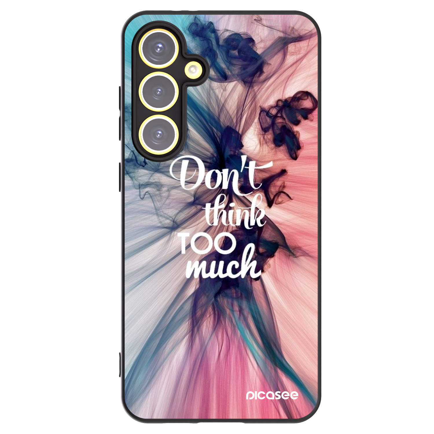 Picasee silikónový čierny obal pre Samsung Galaxy S24 FE S721B - Nemysli toľko