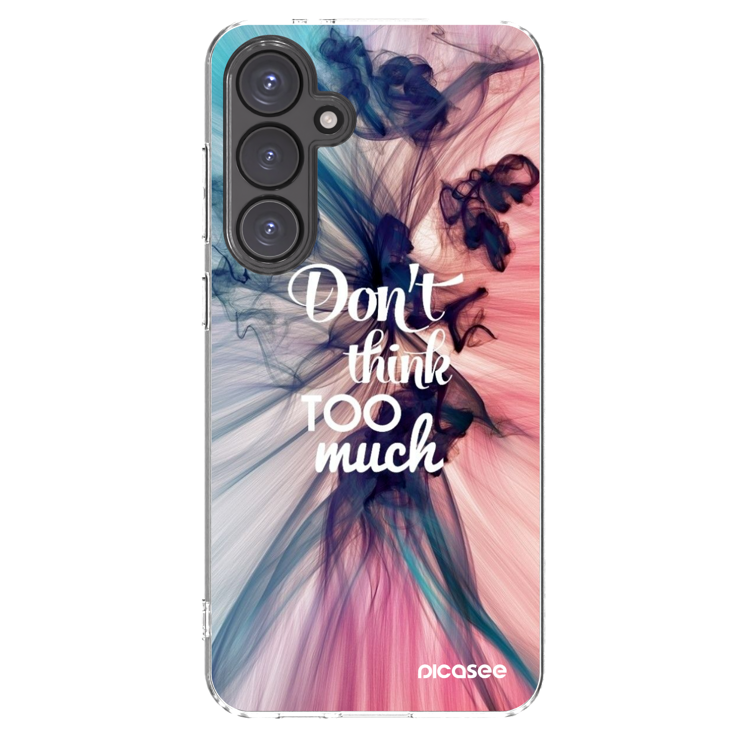 Picasee silikónový prehľadný obal pre Samsung Galaxy S24 FE S721B - Nemysli toľko