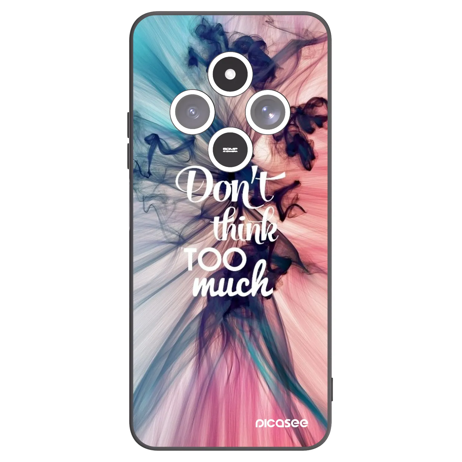 Picasee silikónový čierny obal pre Xiaomi Redmi 14C - Nemysli toľko