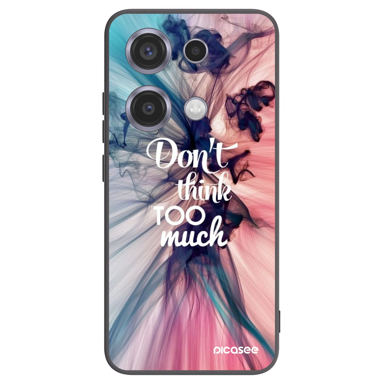 Picasee silikónový čierny obal pre Xiaomi Redmi Note 14S - Nemysli toľko