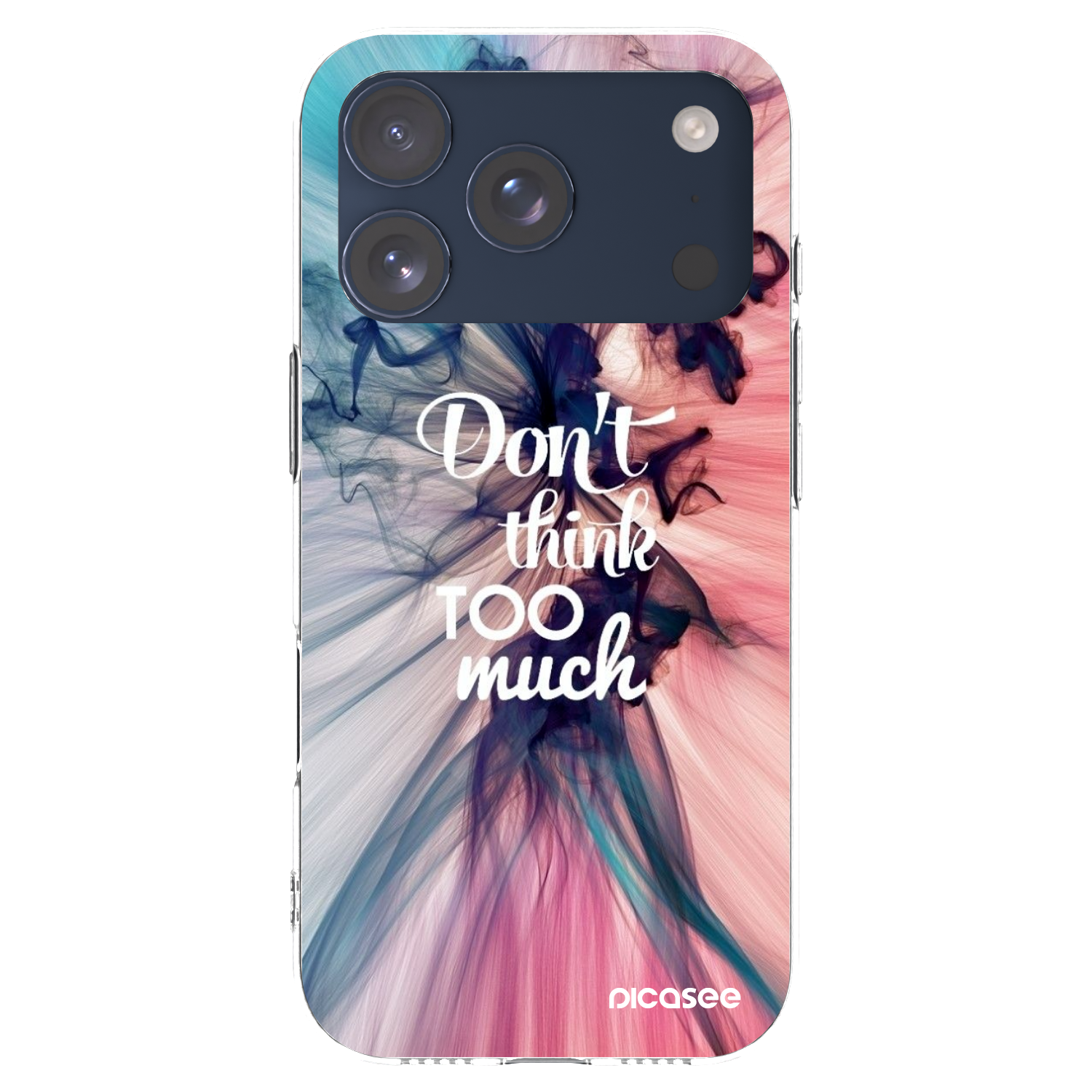 Picasee silikónový prehľadný obal pre Apple iPhone 17 Pro - Nemysli toľko