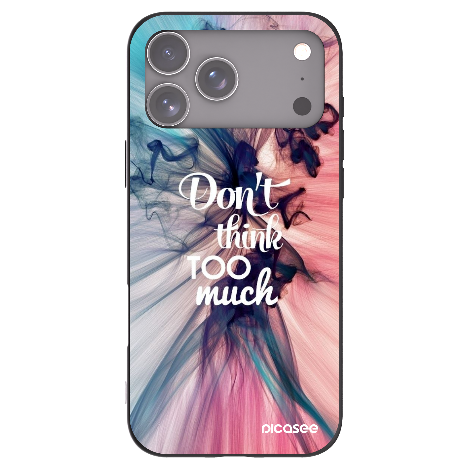Picasee silikónový čierny obal pre Apple iPhone 17 Pro Max - Nemysli toľko
