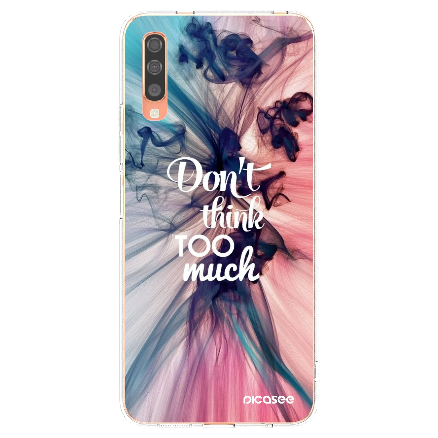 Picasee silikónový prehľadný obal pre Samsung Galaxy A70 A705F - Nemysli toľko
