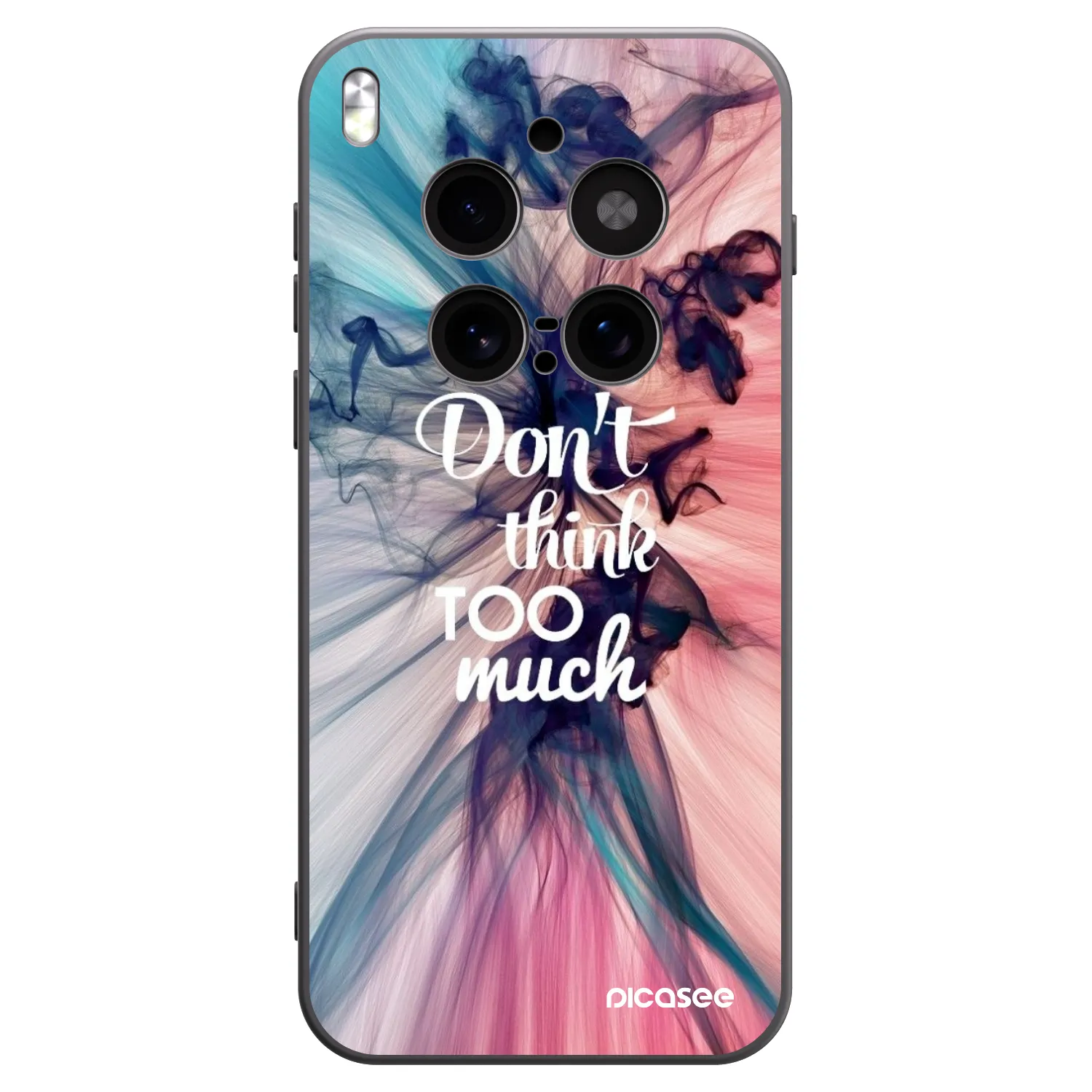 Picasee silikónový čierny obal pre Vivo X300 Pro - Nemysli toľko