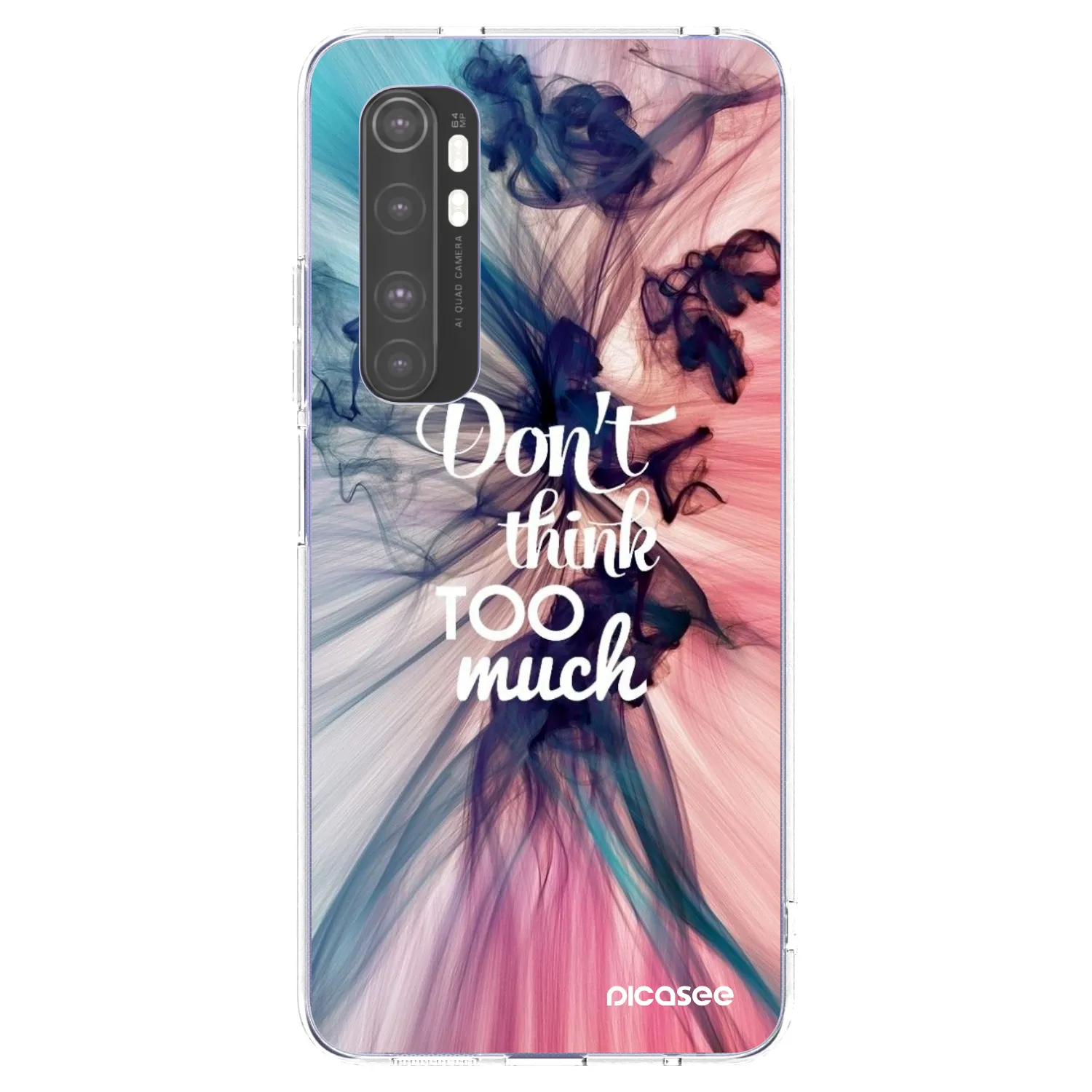 Picasee silikónový prehľadný obal pre Xiaomi Mi Note 10 Lite - Nemysli toľko