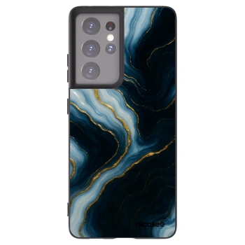Picasee silikónový čierny obal pre Samsung Galaxy S21 Ultra 5G G998B - Luna