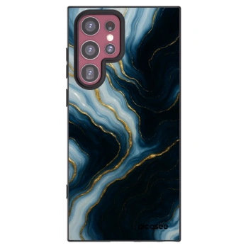 Picasee silikónový čierny obal pre Samsung Galaxy S22 Ultra 5G - Luna