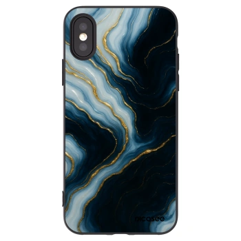 Picasee silikónový čierny obal pre Apple iPhone X/XS - Luna