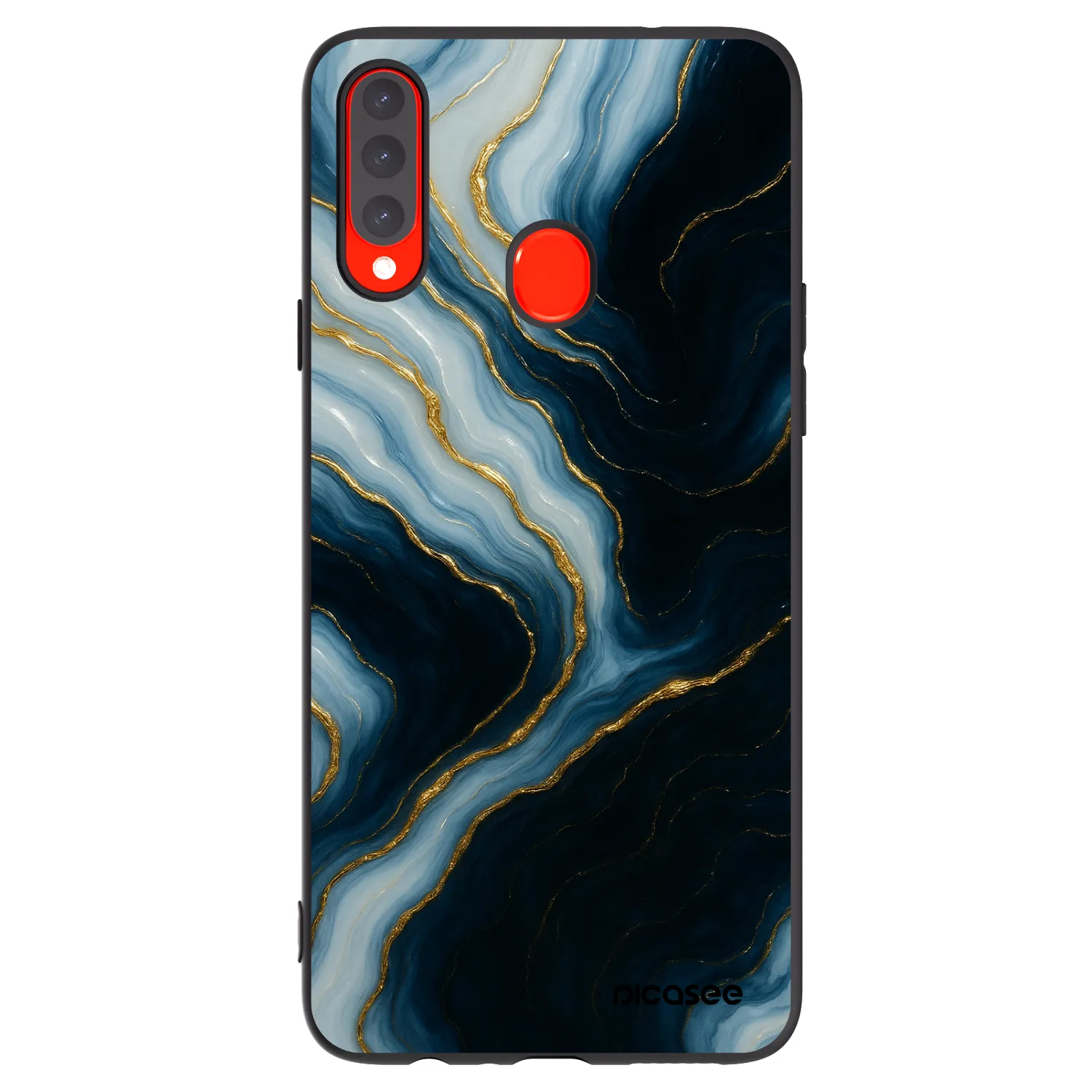 Picasee silikónový čierny obal pre Samsung Galaxy A20s - Luna