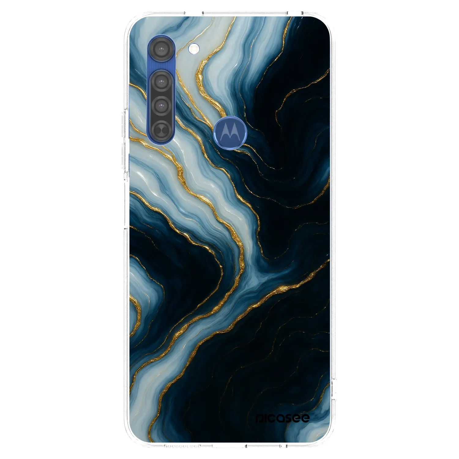 Picasee silikónový prehľadný obal pre Motorola Moto G8 - Luna