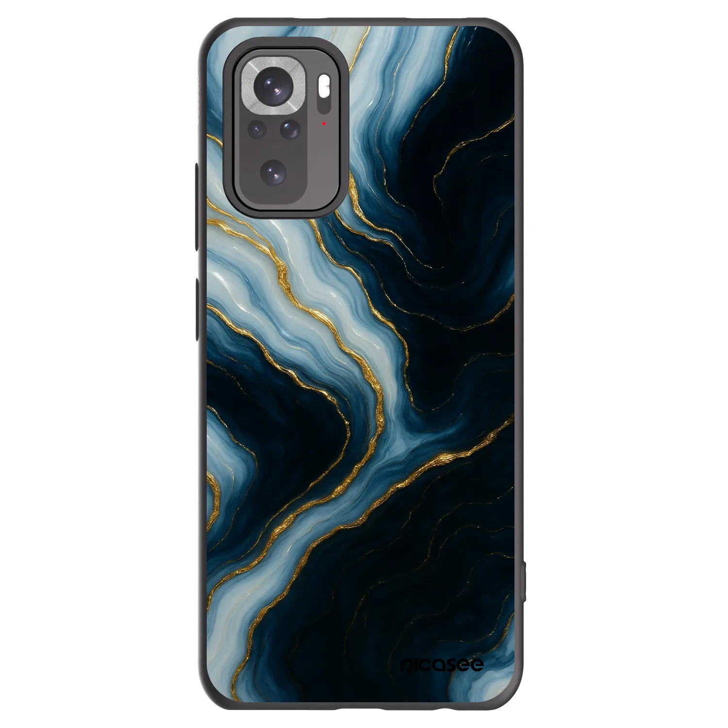 Picasee silikónový čierny obal pre Xiaomi Redmi Note 10 - Luna