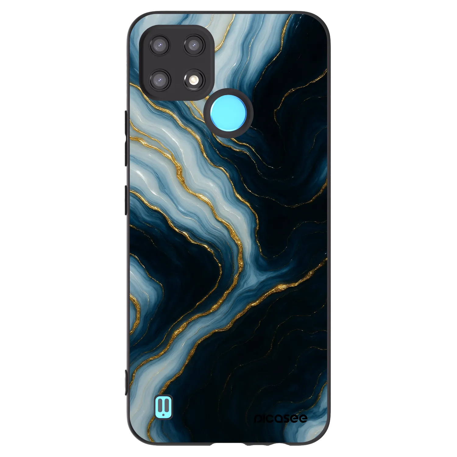 Picasee silikónový čierny obal pre Realme C21 - Luna
