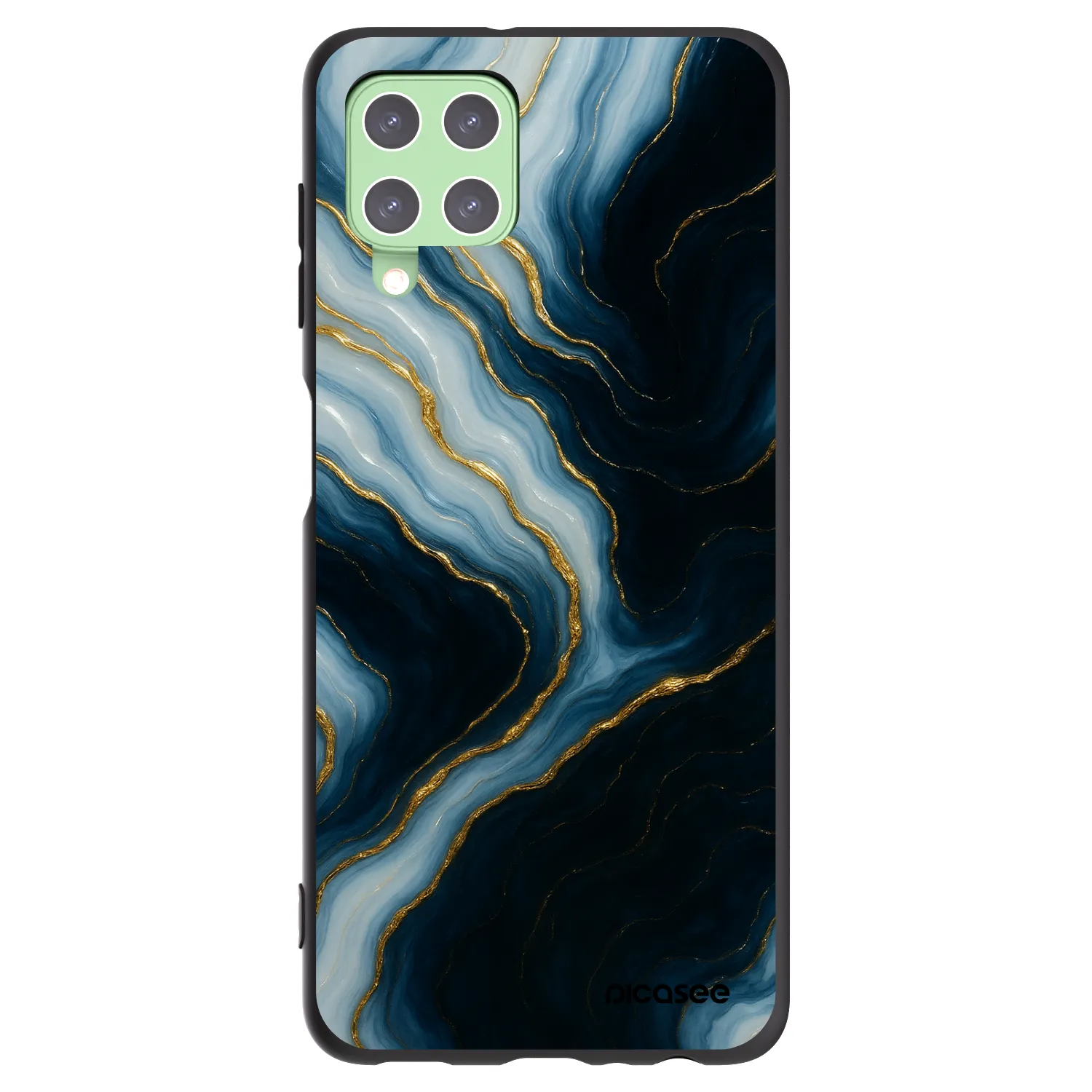 Picasee silikónový čierny obal pre Samsung Galaxy A22 A225F 4G - Luna