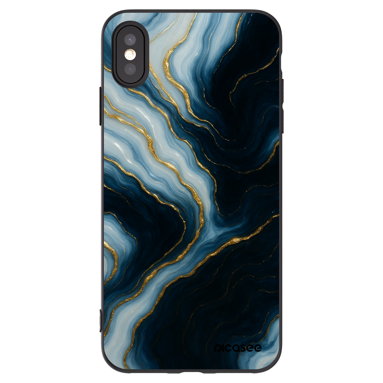 Picasee silikónový čierny obal pre Apple iPhone XS Max - Luna