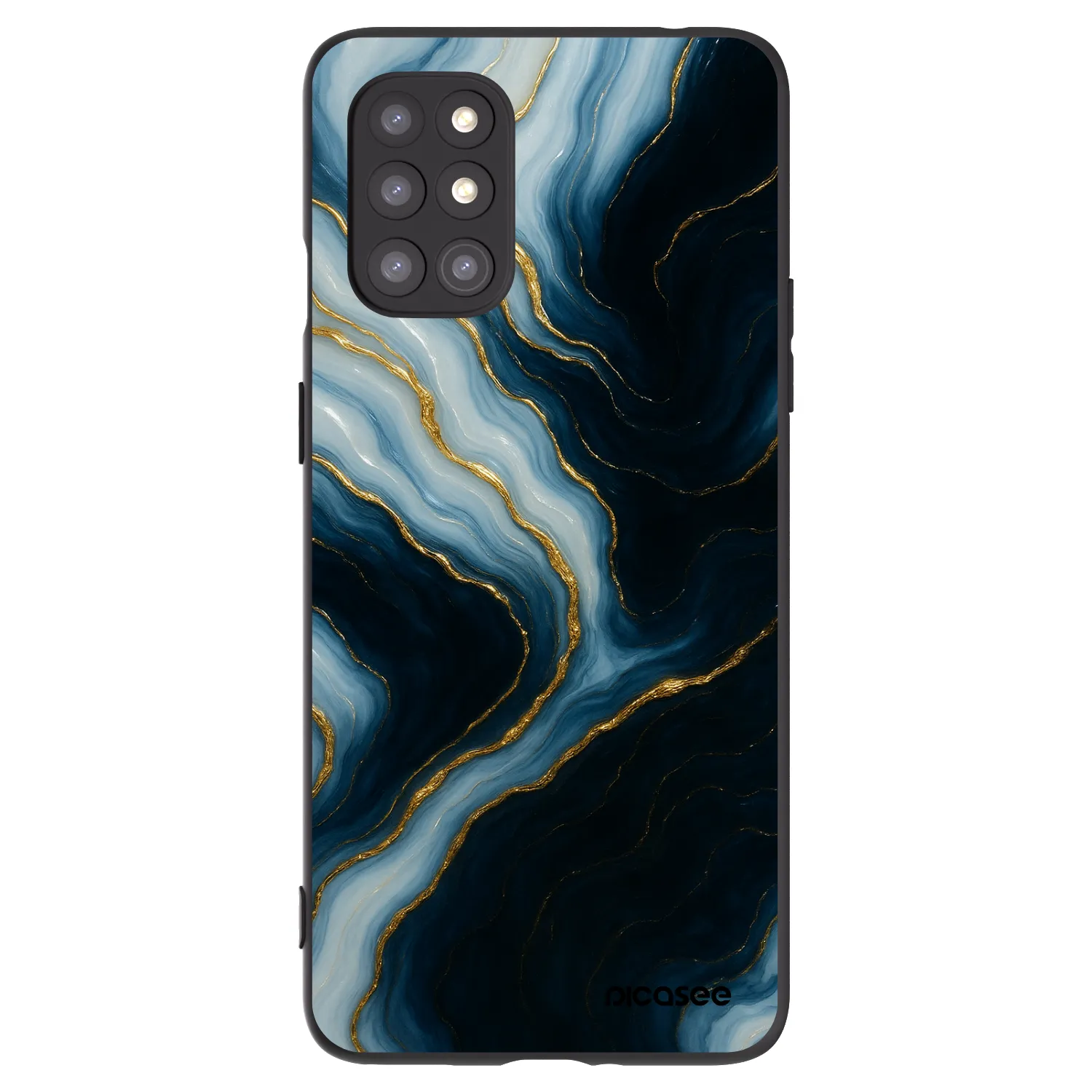 Picasee silikónový čierny obal pre OnePlus 8T - Luna