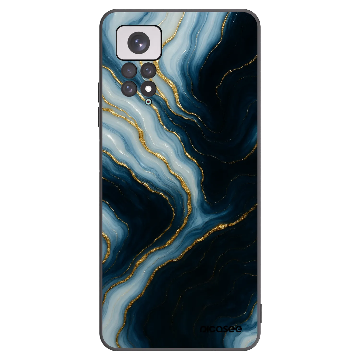 Picasee silikónový čierny obal pre Xiaomi Redmi Note 11 - Luna