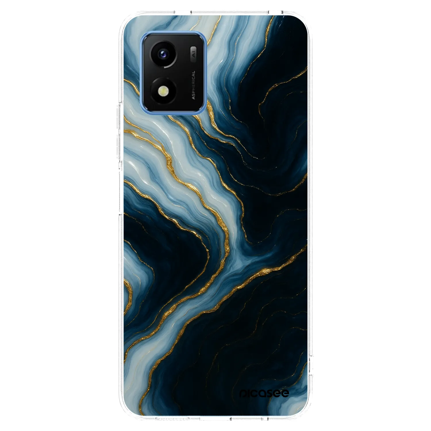 Picasee silikónový prehľadný obal pre Vivo Y01 - Luna