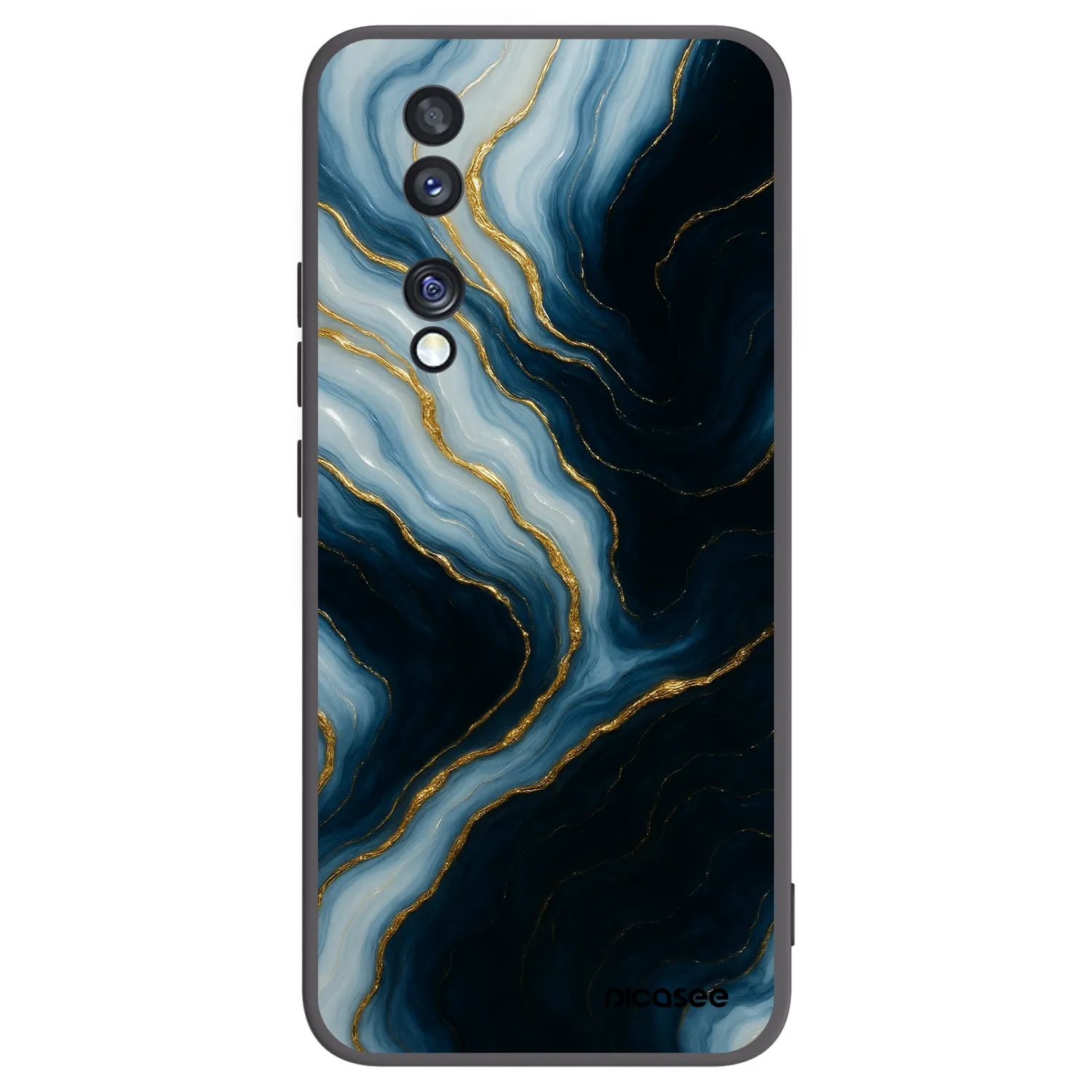 Picasee silikónový čierny obal pre Honor 70 - Luna