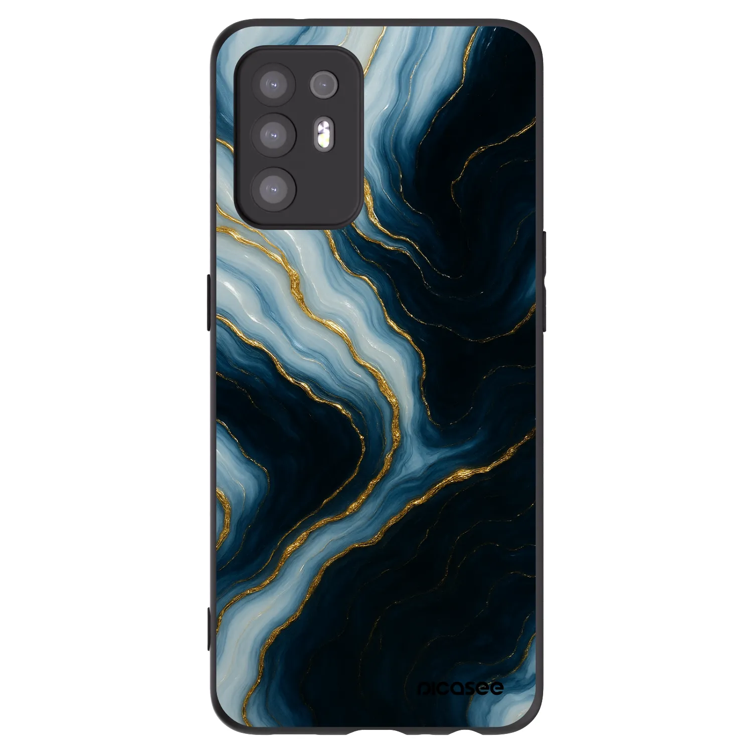 Picasee silikónový čierny obal pre OPPO A94 5G - Luna