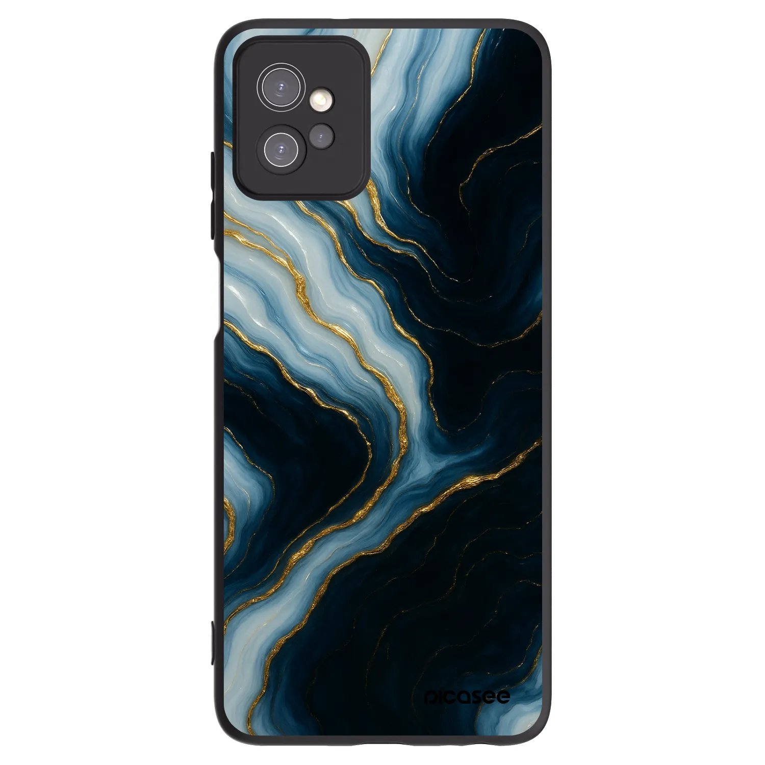 Picasee silikónový čierny obal pre Motorola Moto G32 - Luna