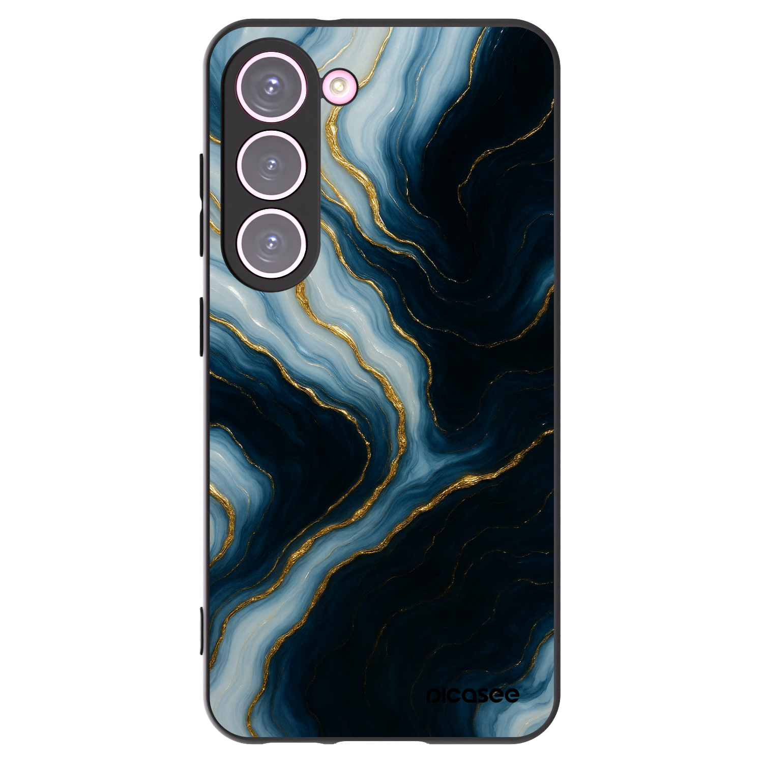 Picasee silikónový čierny obal pre Samsung Galaxy S23 5G - Luna