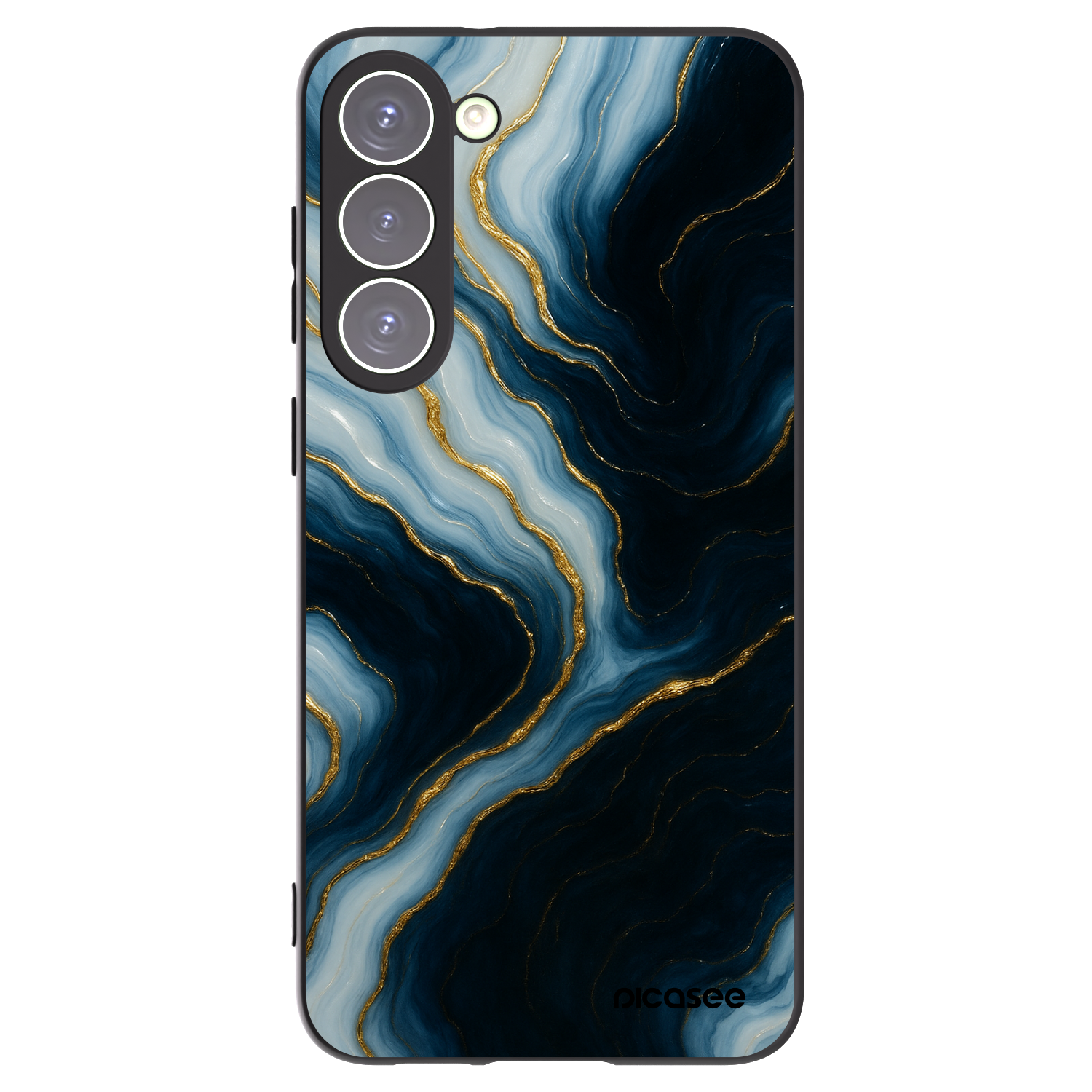 Picasee silikónový čierny obal pre Samsung Galaxy S23+ 5G - Luna