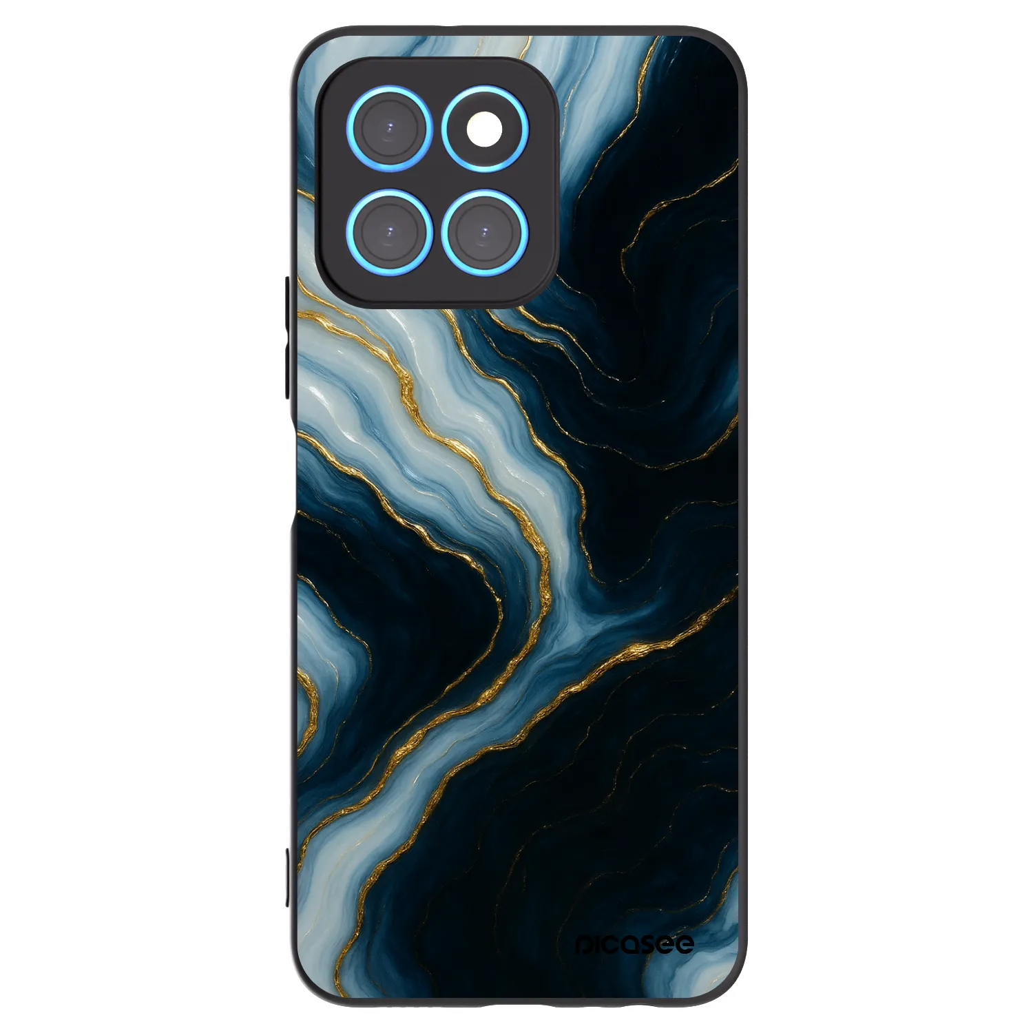 Picasee silikónový čierny obal pre Honor X8 5G - Luna