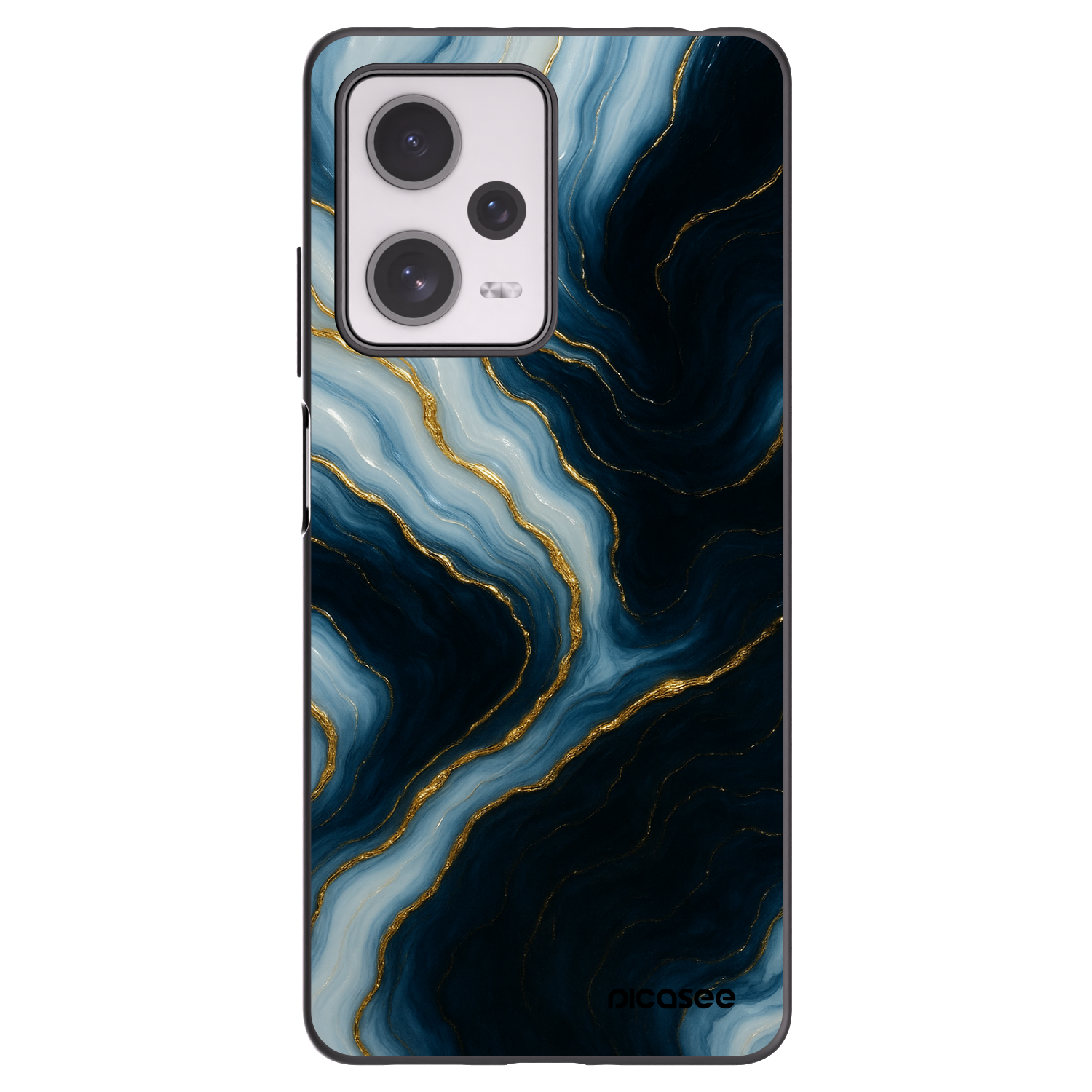 Picasee silikónový čierny obal pre Xiaomi Redmi Note 12 Pro+ 5G - Luna