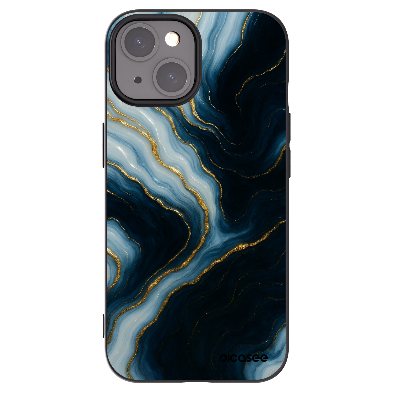 Silikónový čierny obal pre Apple iPhone 15 - Luna