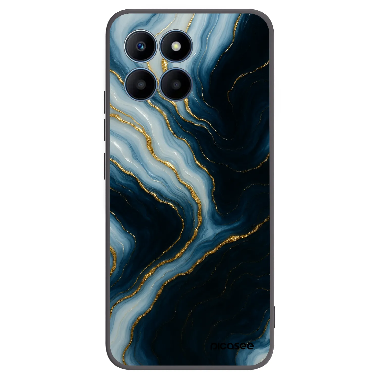 Picasee silikónový čierny obal pre Honor 70 Lite - Luna