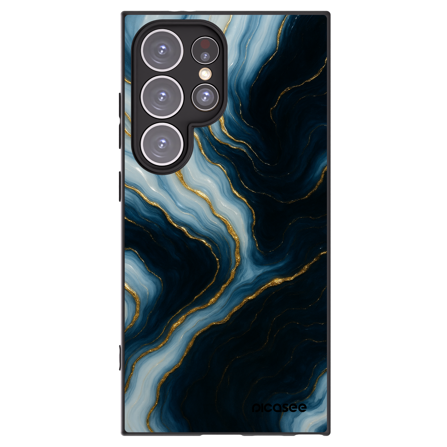 Picasee silikónový čierny obal pre Samsung Galaxy S24 Ultra S928B 5G - Luna