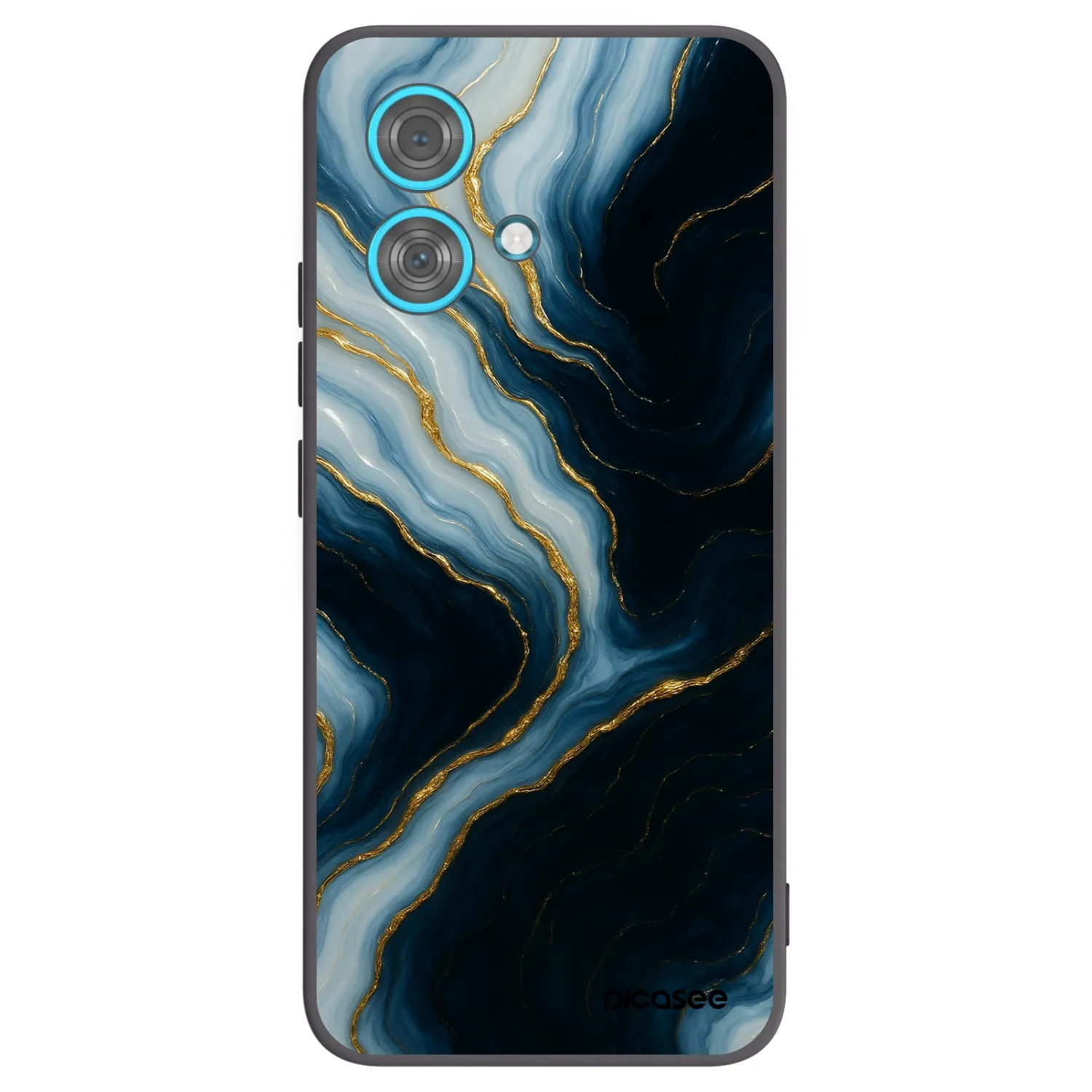 Picasee silikónový čierny obal pre Motorola Edge 40 Neo - Luna