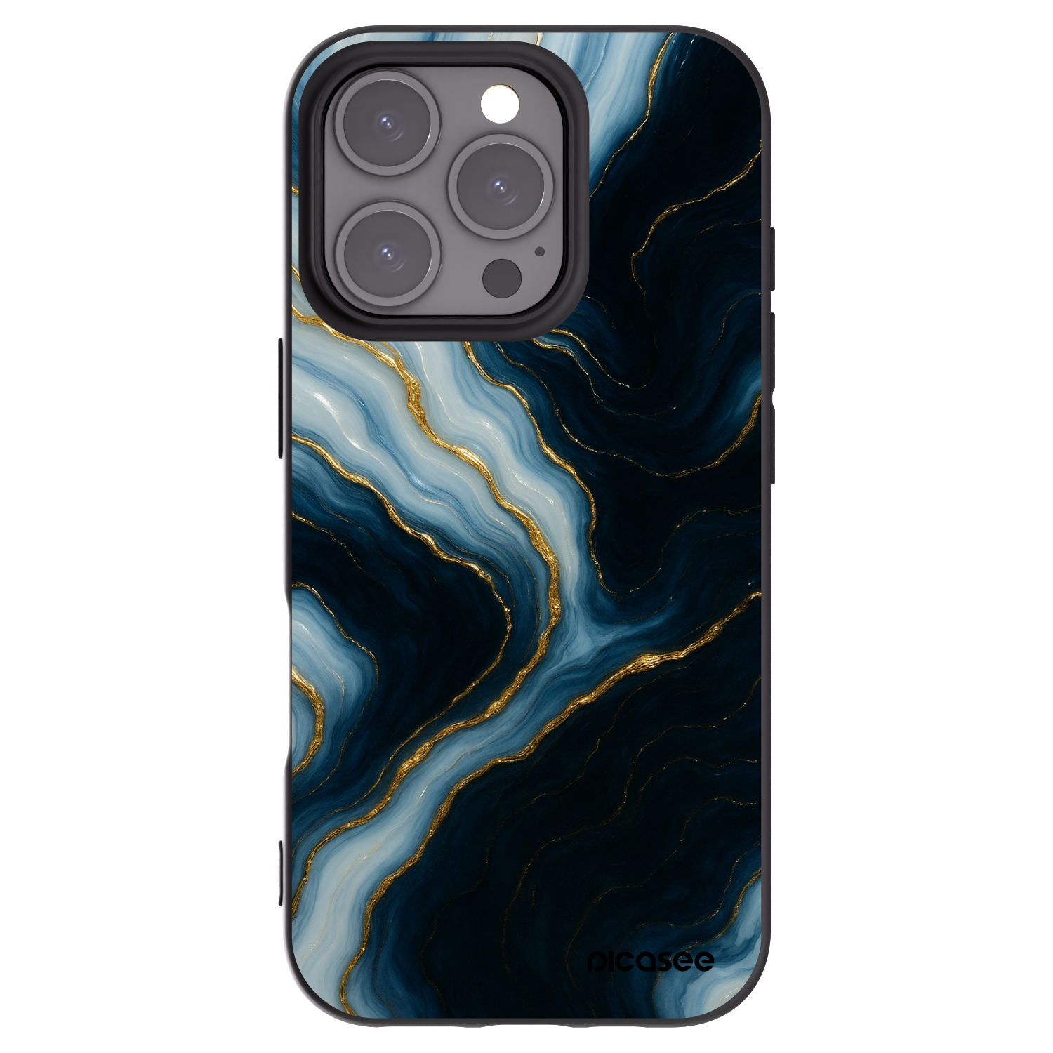 Picasee silikónový čierny obal pre Apple iPhone 16 Pro - Luna