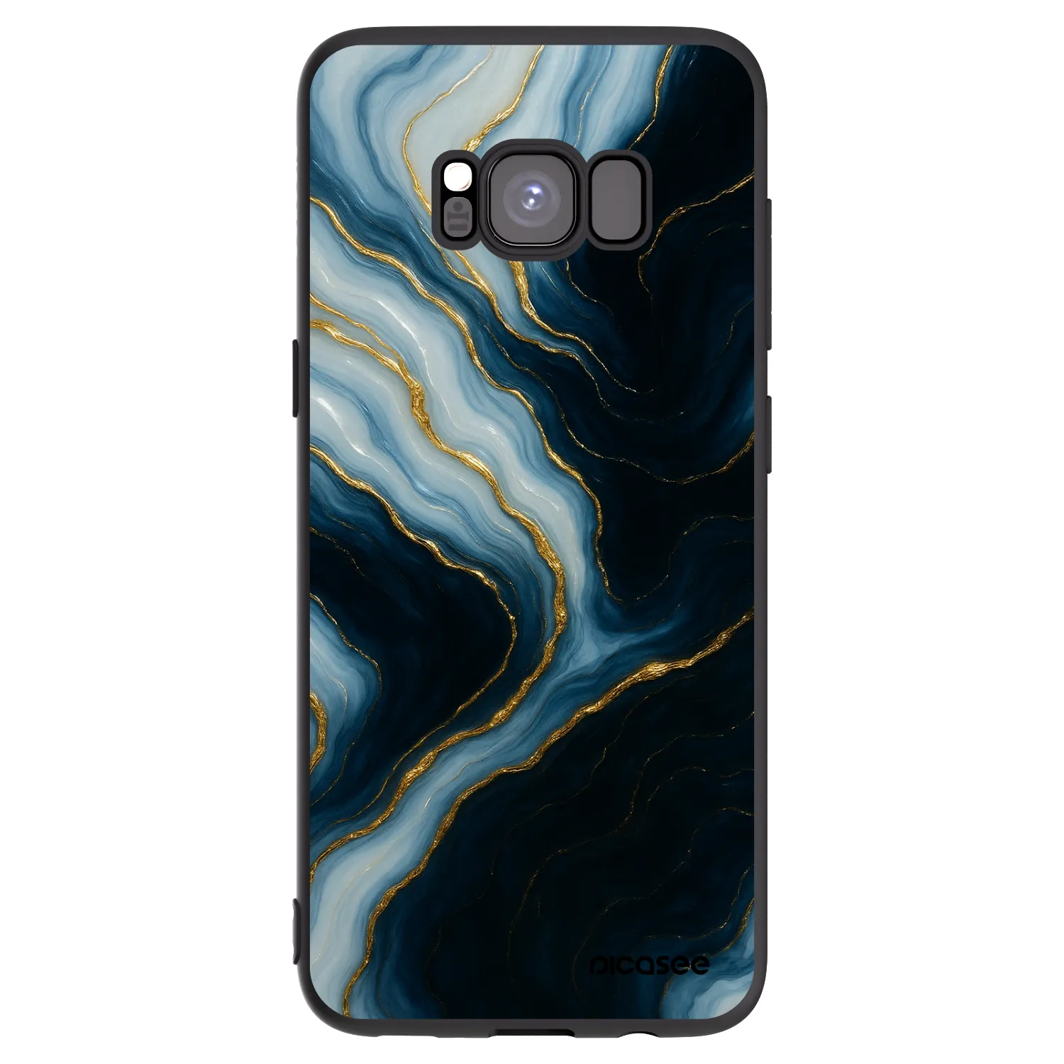 Picasee silikónový čierny obal pre Samsung Galaxy S8 G950F - Luna