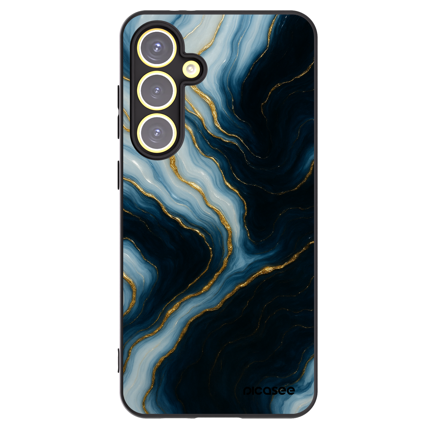 Picasee silikónový čierny obal pre Samsung Galaxy S24 FE S721B - Luna