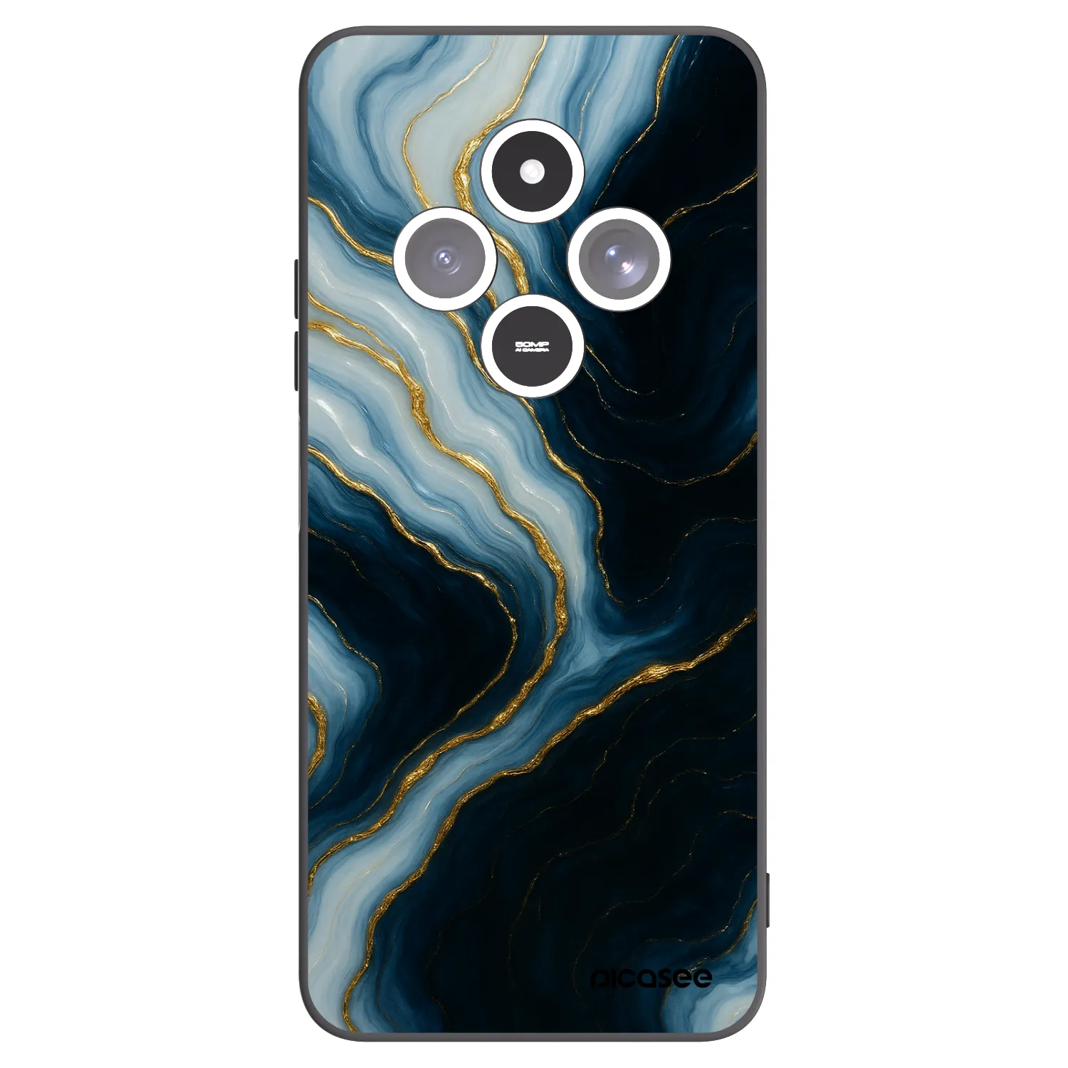 Picasee silikónový čierny obal pre Xiaomi Redmi 14C - Luna