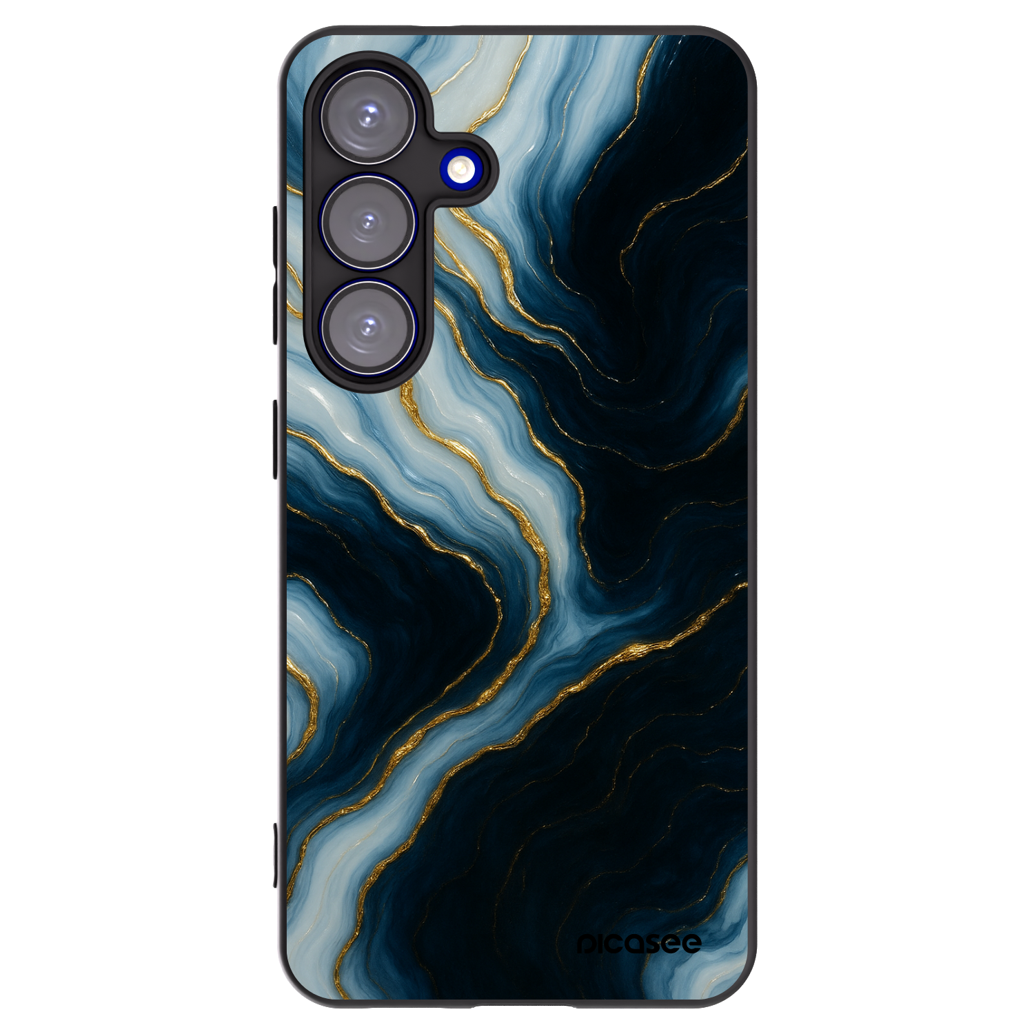 Picasee silikónový čierny obal pre Samsung Galaxy S25 5G - Luna
