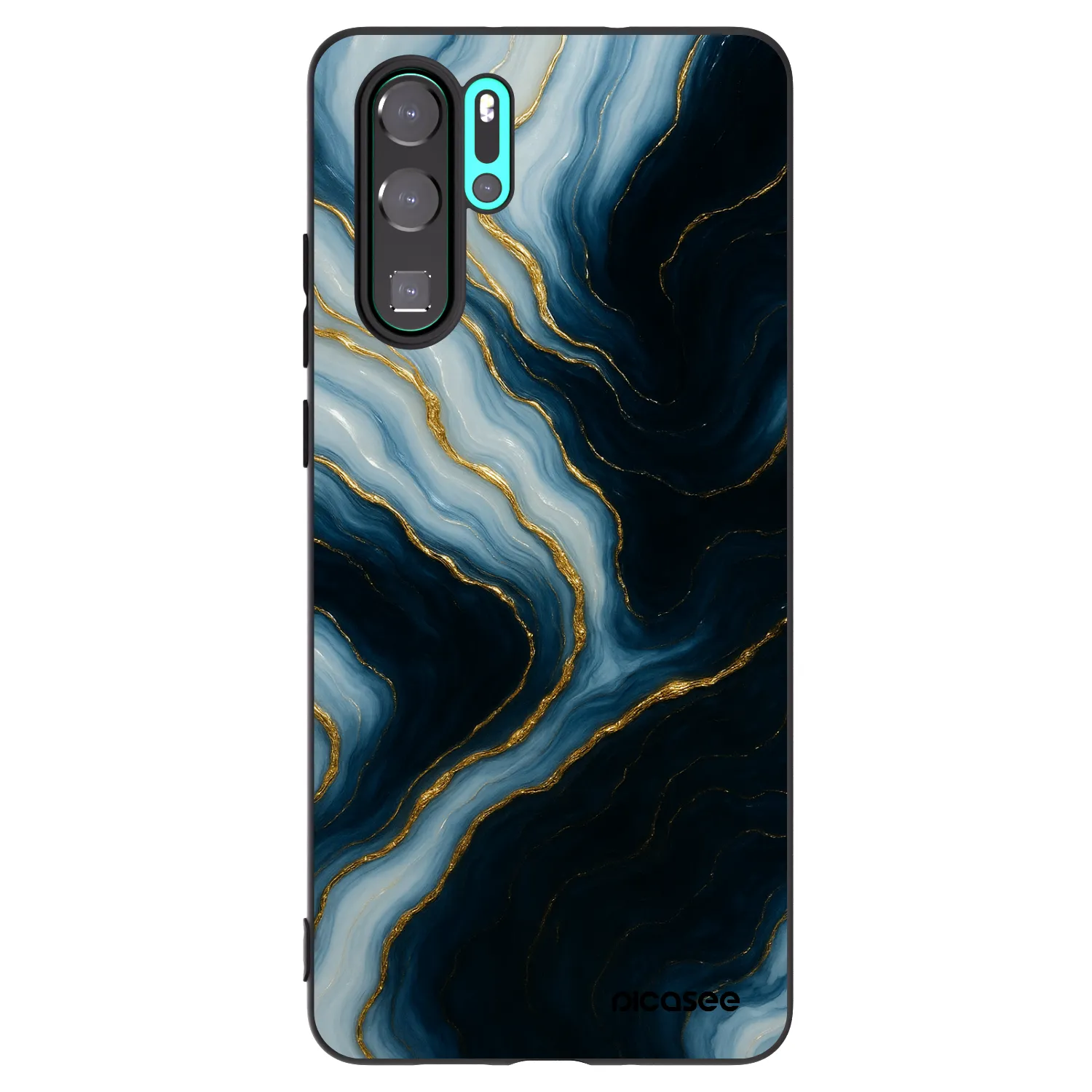 Picasee silikónový čierny obal pre Huawei P30 Pro - Luna