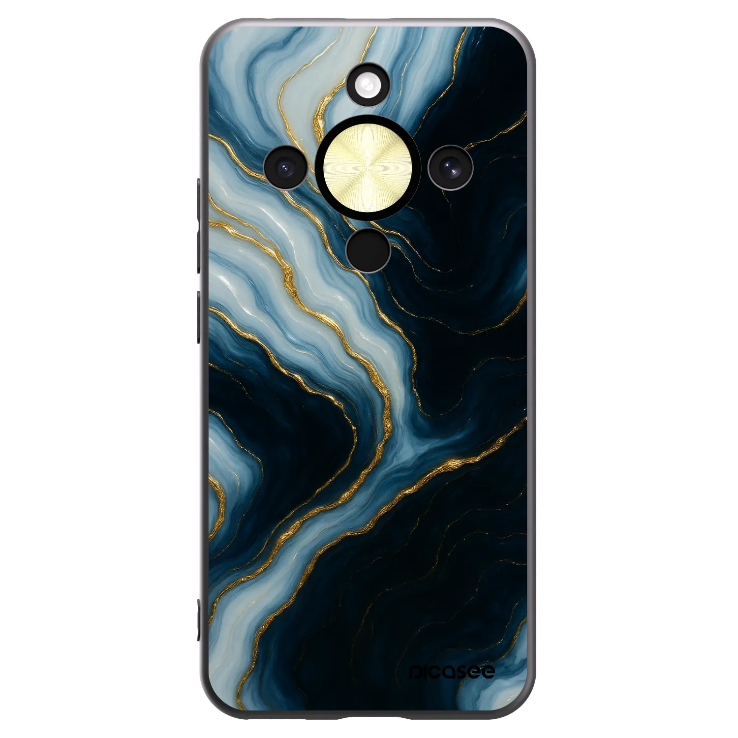 Picasee silikónový čierny obal pre Honor Magic8 Lite 5G - Luna