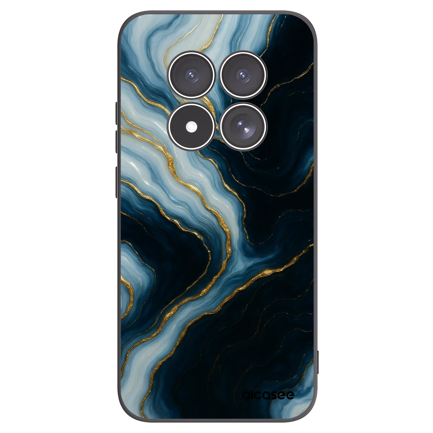 Picasee silikónový čierny obal pre Xiaomi Redmi Note 15 Pro 5G - Luna