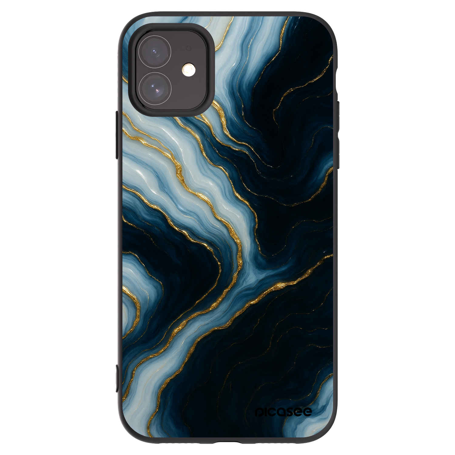 Picasee silikónový čierny obal pre Apple iPhone 11 - Luna