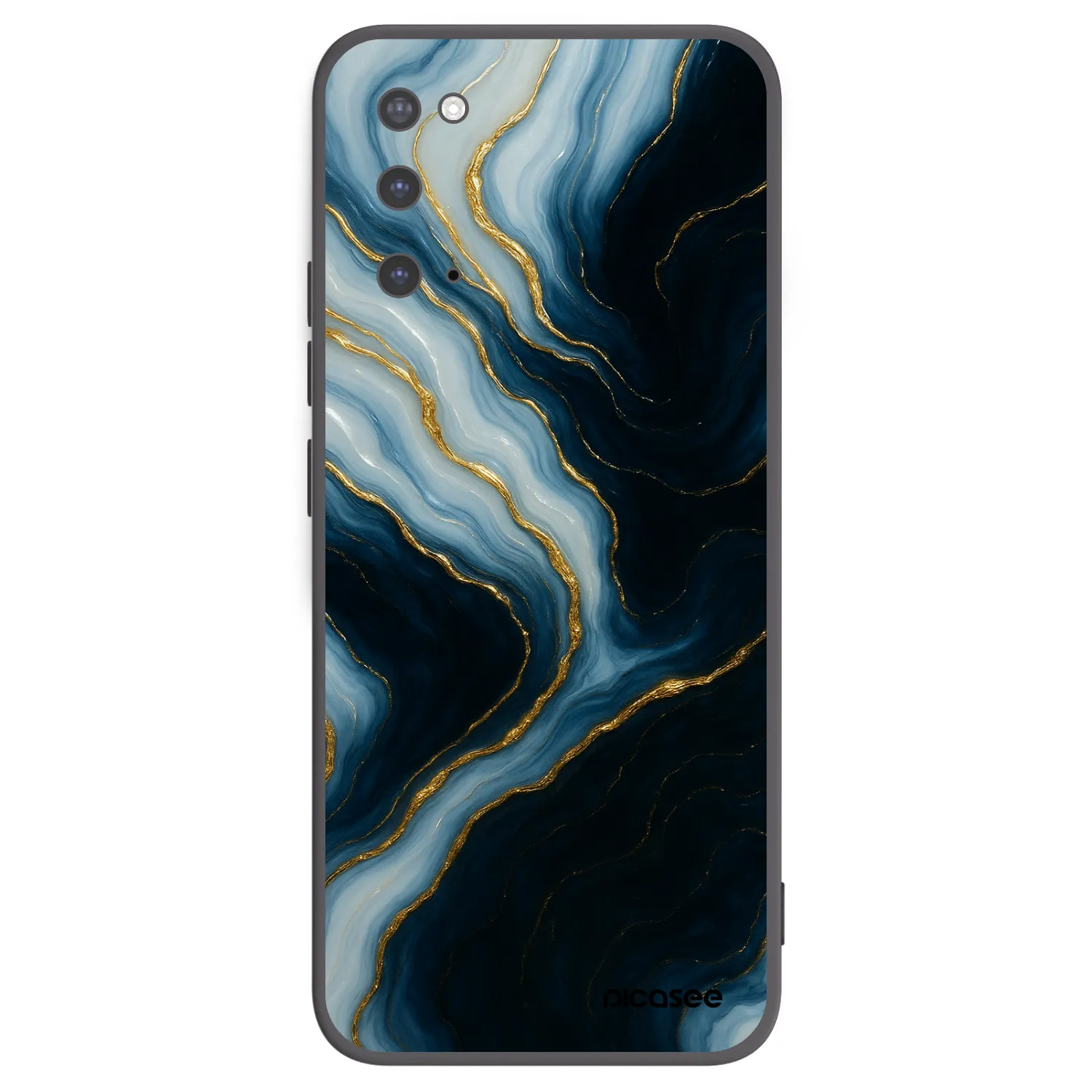 Picasee silikónový čierny obal pre Samsung Galaxy S20 G980F - Luna