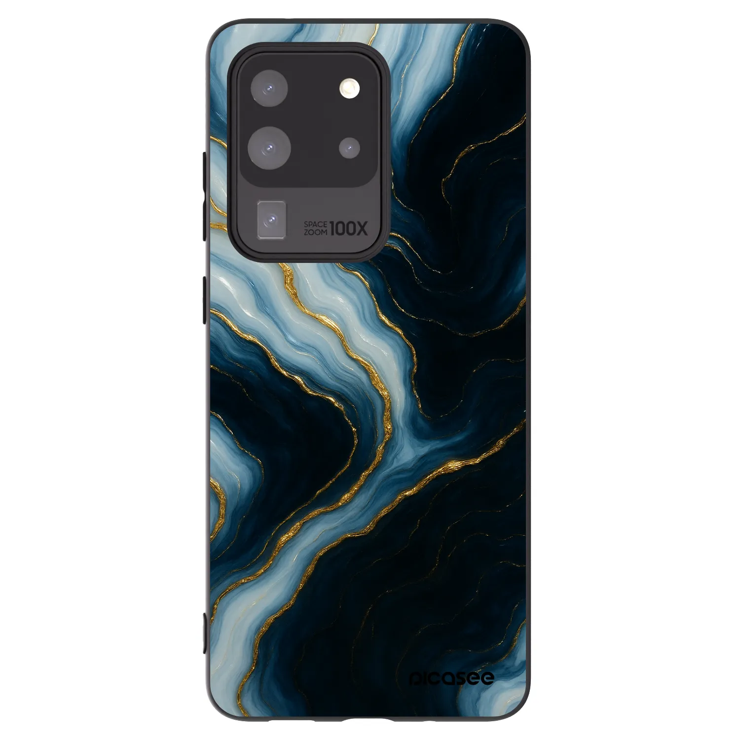 Picasee silikónový čierny obal pre Samsung Galaxy S20 Ultra 5G G988F - Luna