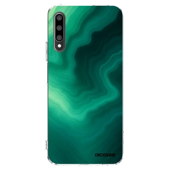 Picasee silikónový prehľadný obal pre Honor 9X Pro - Malachite