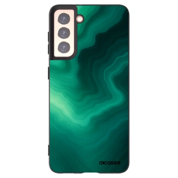 Picasee silikónový čierny obal pre Samsung Galaxy S21 5G G991B - Malachite