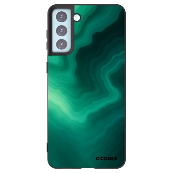 Picasee silikónový čierny obal pre Samsung Galaxy S21+ 5G G996F - Malachite