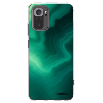 Picasee silikónový prehľadný obal pre Xiaomi Redmi Note 10 - Malachite