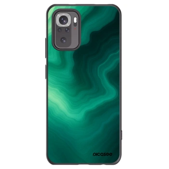 Picasee silikónový čierny obal pre Xiaomi Redmi Note 10 - Malachite