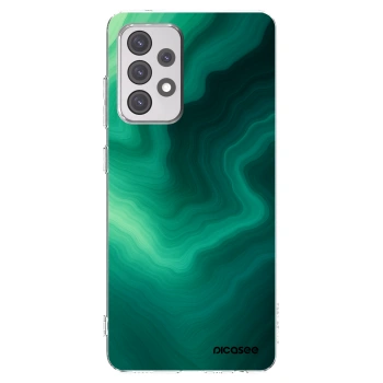Picasee silikónový prehľadný obal pre Samsung Galaxy A52 5G A525F - Malachite